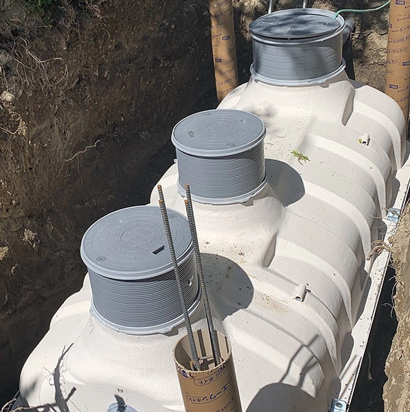 Large Septic Tank Installation for Septic Services in Progress